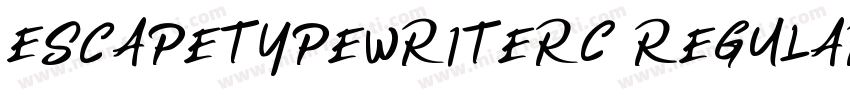 EscapeTypewriterC Regular字体转换